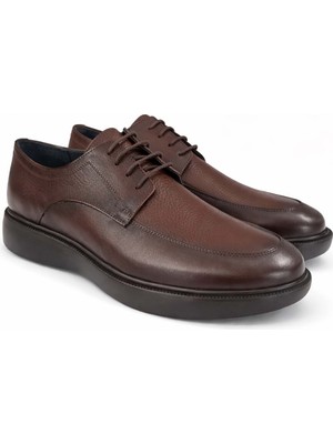 Gondol Erkek Hakiki Deri Damatlık ve Takım Elbise Ayakkabısı Hafif Rahat ADD.3006 - Kahverengi - 44 Kahverengi