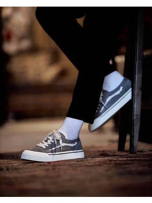 Marcomen Yeni Nesil Teknoloji Eva Taban Günlük Vans Ayakkabı - Gri