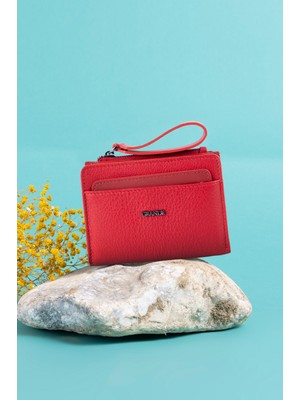 Grande 2815 Isme Özel Kadın Hakiki Deri Cüzdan