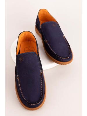 Gondol Içi Dışı Hakiki Deri Hafif Günlük Rahat Ayakkabı SRC.830 - Lacivert - 45 Lacivert