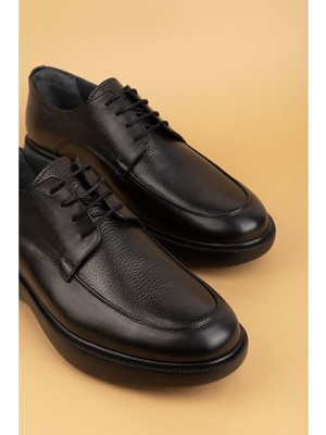 Gondol Erkek Hakiki Deri Damatlık ve Takım Elbise Ayakkabısı Hafif Rahat ADD.3006 - Siyah - 43 Siyah