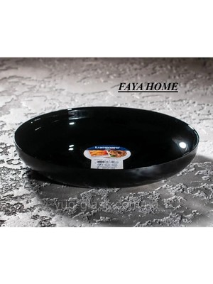 PremiumPort Şık Siyah Servis Tabağı 21 cm - Çift Set, Modern ve Zarif Tasarım