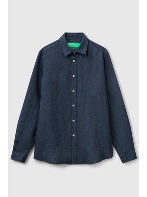 United Colors Of Benetton Mix Erkek Bnt-M Keten Gömlek Model Kodu: ( 5BKU5QJG8904)