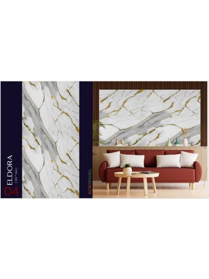 Acropanel Mermer Görünümlü Pvc Duvar Paneli (120 x 244 Cm)