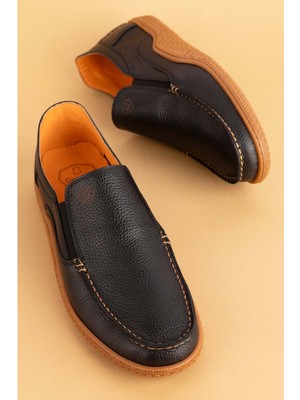 Gondol Içi Dışı Hakiki Deri Hafif Günlük Rahat Ayakkabı SRC.830 - Siyah - 45 Siyah