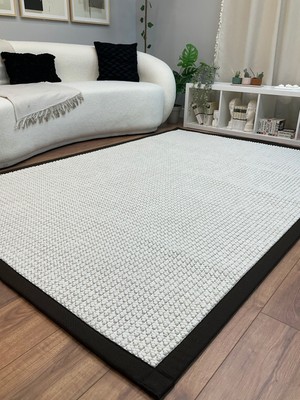 Saraz Halı Kumaş Bordür Gri Bukle Antrasit Bordür  Halı Salon Koridor Mutfak Çocuk Odası Halısı  Kilim S267