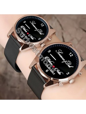 Spectrum Sevgili Saatleri Kişiye Özel Isimli Saatler Erkek Bayan Kol Saati Hediye Seti Doğum Günü Hediyesi Sevgiliye Hediye