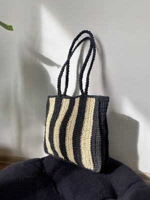 Rabika Iki Renkli Tote Çanta