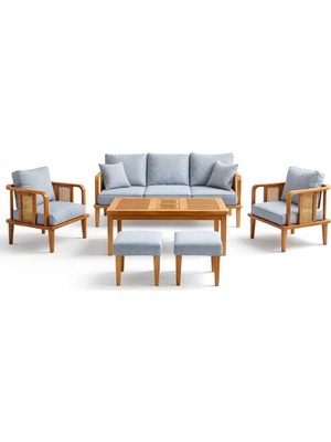 Luce Garden Noa Ahşap Bahçe & Balkon Koltuk Takımı