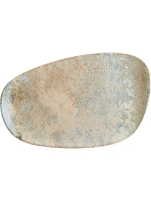 PremiumPort Şık 36CM Porselen Dikdörtgen Tabak Seti, 2'li Paket