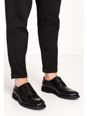 Gondol Erkek Hakiki Deri Hafif Taban Klasik Ayakkabı NY.450 - Siyah - 43 Siyah