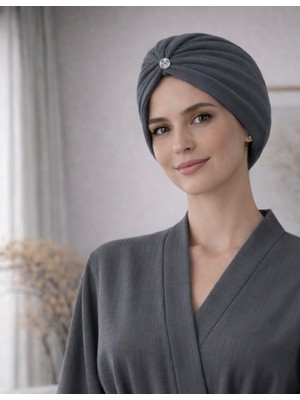 Organickid Aurora Kadın Antrasit Saç Bonesi