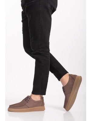 Gondol Hakiki Deri Erkek Loafer Ayakkabı SRC.810 - Vizon Nubuk - 41 Vizon Nubuk