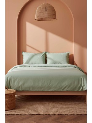 Nigra Nakışlı Çift Kişilik %100 Pamuklu Nevresim Seti - 4 Parça Çeyiz Seti