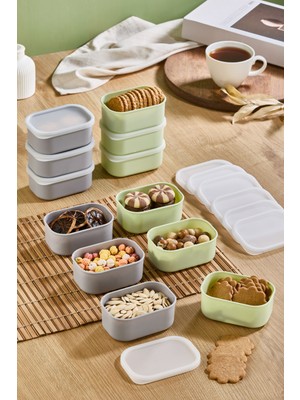PremiumPort 6’lı Küçük Boy Saklama Kabı Seti, Porsiyonluk ve Kahvaltılık Organizatör