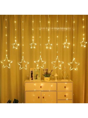 Alvo Store Buğz Yıldız Perde LED 10 Saçaklı