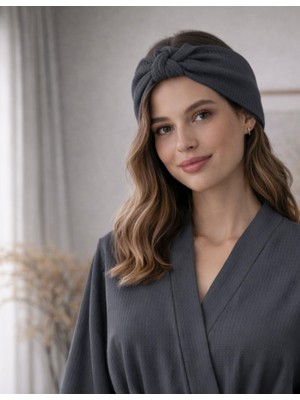 Organickid Aurora Kadın Antrasit Saç Bandı