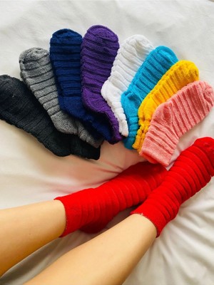 Uzn Socks 5 Çift Yumuşak Havlu Soket Çorap – Sıcak & Konforlu