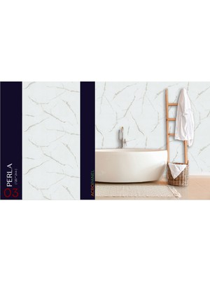 Acropanel Mermer Görünümlü Pvc Duvar Paneli (120 x 244 Cm)