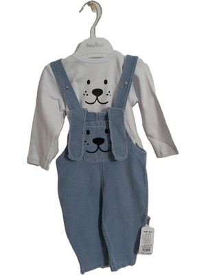 Baby Buu Çilekli Ayıcıklı ve Çiçekli Salopet Kot Alt Üst Takımlar 324