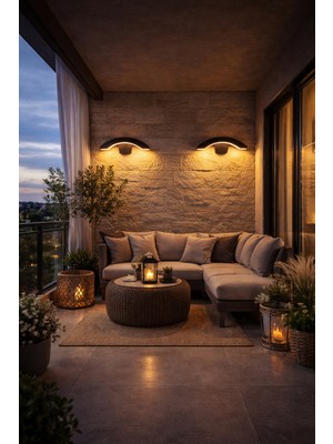 Edison Dekoratif Yarım Ay LED Aplik / Duvar Aydınlatması / Modern Tasarım