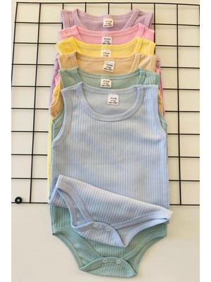 Miyakidsworld Pamuklu Kalın Askılı Çocuk Body -Özel Gereksinimli Çocuklar Için 7-12 Yaş 6 Renk