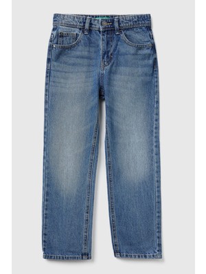 United Colors Of Benetton Mix Erkek Ej_eskitilmiş Efektli Düğmeli Denim Pantolon Model Kodu: ( 4AW7CE021902)