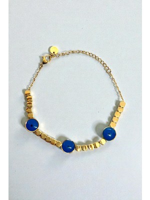 Jewels of Hope Nazar Boncuklu Kadın Bileklik Gold 23 cm Paslanmaz Çelik Bileklik