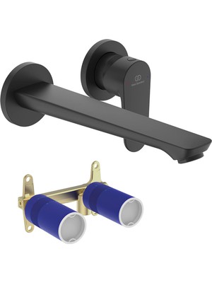 Ideal Standard Cerafine O Ankastre Lavabo Bataryası Seti, Mat Siyah, Kıt1 + Kıt2 (2 Parça)