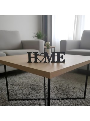 Venora Concept Siyah Dekoratif Home Yazısı Şeklinde Obje | 3D Baskı