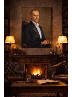 Feyhaman Duran Atatürk Portresi (1937) Kanvas Tablo
