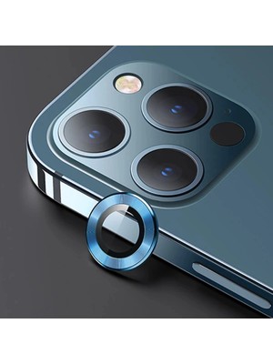 Genel Tedarik Usams Iphone 12 Pro 3D Metal Çerçeveli Kamera Lens KORUYUCU-(5775) - EMTHBA2109-9050