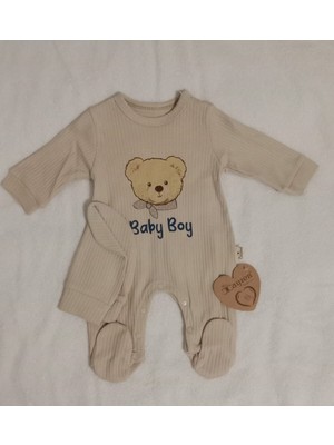 Çayzen Erkek Bebek Şapkalı Tulum 2li Set 1097