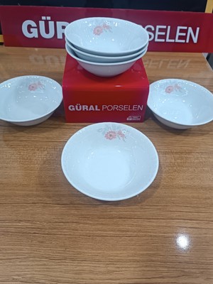 PremiumPort 15CM Çiçekli Seramik Çorba Kasesi, Şık ve Dayanıklı Tasarım