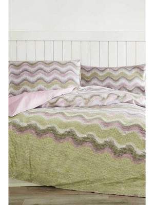 Özdilek Nev Undulatis Nevresim Takımı Çift Kişilik - Yeşil