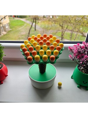 Antilop 3D Baskı Ağaç Formlu Masaüstü Stres Oyuncağı | Dekoratif Ofis & Ev Objesi | Renkli Modüler Tasarım