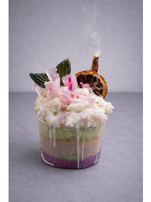 Lumus Candle Amber Kokulu Dekoratif Kase Mum