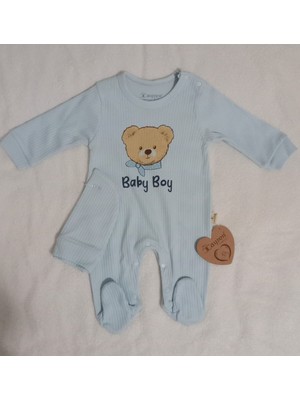 Çayzen Erkek Bebek Şapkalı Tulum 2li Set 1097