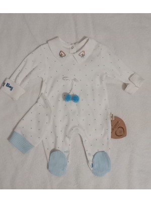 Çayzen Erkek Bebek Şapkalı Tulum 2li Set 1097