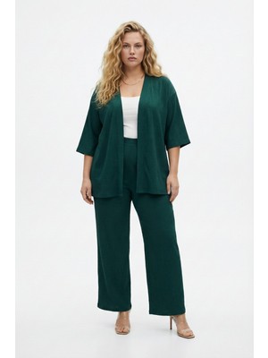 Şuranur Bürümcük Kumaş Kimono Takım