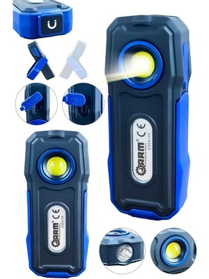 Marsilyan Arm 350LÜMEN Powerbank Şarjlı Tamirci Feneri Mıknatıslı LED Lamba