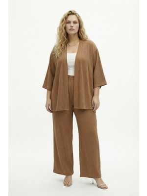 Şuranur Bürümcük Kumaş Kimono Takım