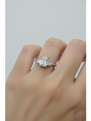 By Barun Kadın 925 Ayar Gümüş Ayarlanabilir Baget Yüzük