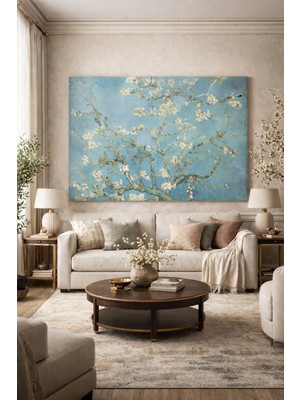 Van Gogh Çiçek Açan Badem Ağacı (1890) Kanvas Tablo