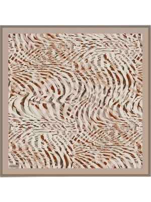 Cacharel Bej  Ipek Twill Eşarp