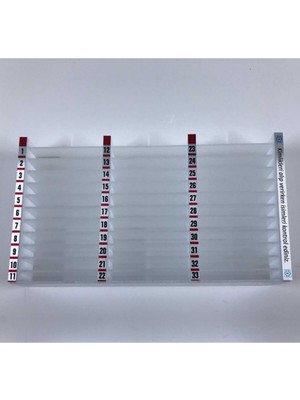 PremiumPort D-05 Ziyaretçi Kart Kutusu 33 Lü, Şık ve Kullanışlı Tasarım