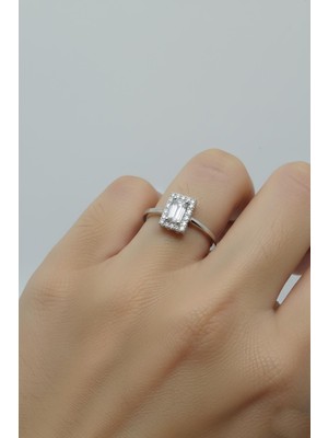 By Barun Kadın Gümüş 925 Ayar  Yüzük Ayarlanabilir Baget Yüzük