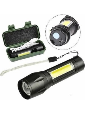 K-yonlineticaret LED Lamba El Feneri Küçük Taşınabilir USB Şarjlı Acil Durum Lambası - KY002K-6PUJB7