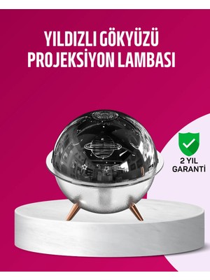 Allians Uzay Temalı Projeksiyonlu USB Nemlendirici ve Gece Lambası