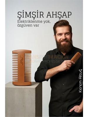 K-yonlineticaret Ahşap Sakal ve Bıyık Tarağı – Antistatik Şimşir Tarak   - KY002K-6QP8Z6